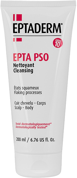 Nawilżająco-łagodząca emulsja myjąca do skóry głowy i ciała - Eptaderm Epta Pso Cleansing — Zdjęcie N1