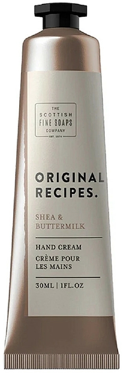 Krem do rąk - Scottish Fine Soaps Original Recipes Shea & Buttermilk Hand Cream — Zdjęcie N1