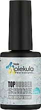 Kup Gumowy top do lakieru hybrydowego - Nails Molekula Top Rubber Shine No Sticky Coat