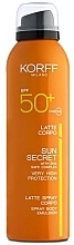 Balsam do ciała z SPF50 - Korff Sun Secret Body Milk Spray SPF50 — Zdjęcie N1