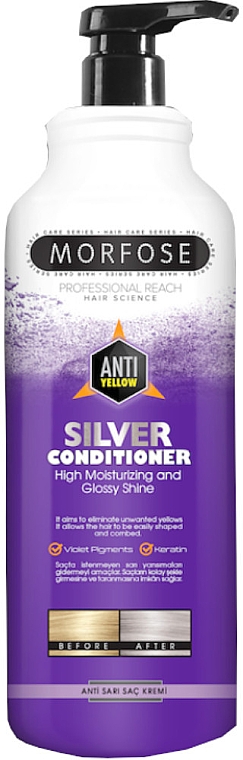 Odżywka do włosów - Morfose Anti Yellow Silver Hair Conditioner — Zdjęcie N2