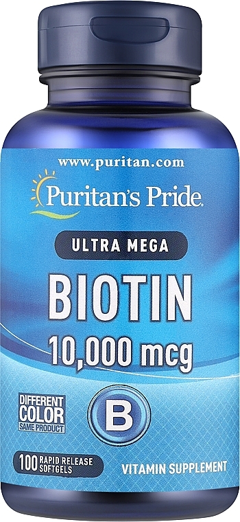 Suplement diety Biotyna - Puritan's Pride Biotin 10000 mcg — Zdjęcie N1