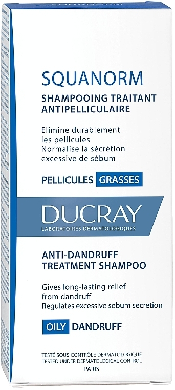 Szampon redukujący łupież tłusty - Ducray Squanorm Kertiol Shampoo — Zdjęcie N2