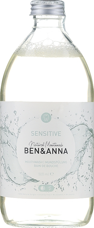 PRZECENA! Płyn do płukania jamy ustnej - Ben & Anna Natural Mouthwash Sensitive * — Zdjęcie N1