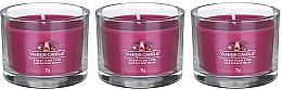 Zestaw świec zapachowych Sweet Plum Sake - Yankee Candle Sweet Plum Sake (candle/3x37g) — Zdjęcie N2