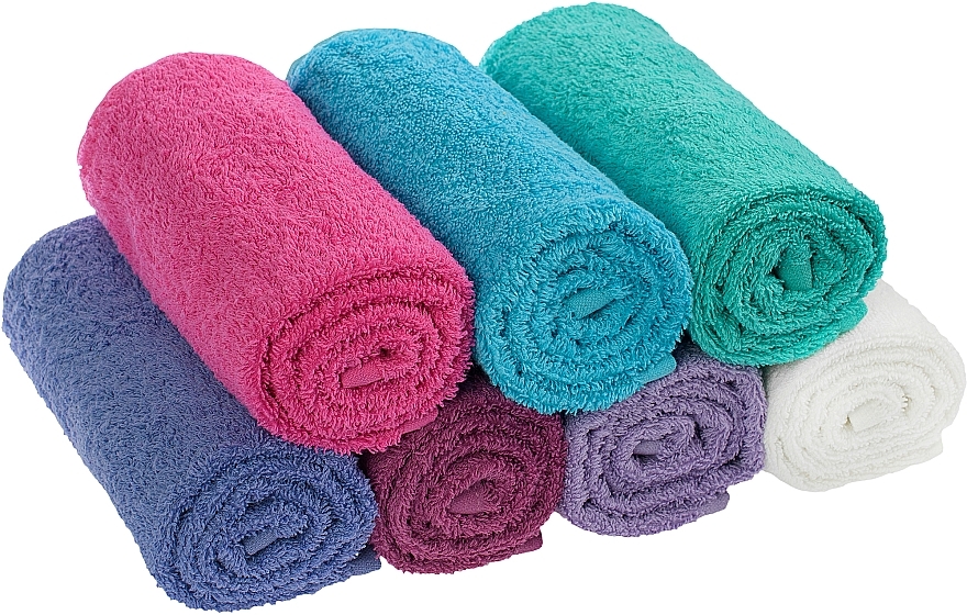 Zestaw ręczników do twarzy, biały i fioletowy Twins - MAKEUP Face Towel Set Purple + White — Zdjęcie N5