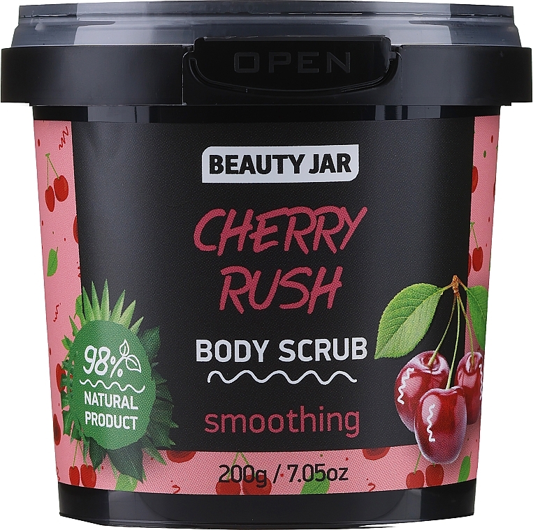 Wygładzający peeling do ciała - Beauty Jar Cherry Rush Body Scrub — Zdjęcie N1