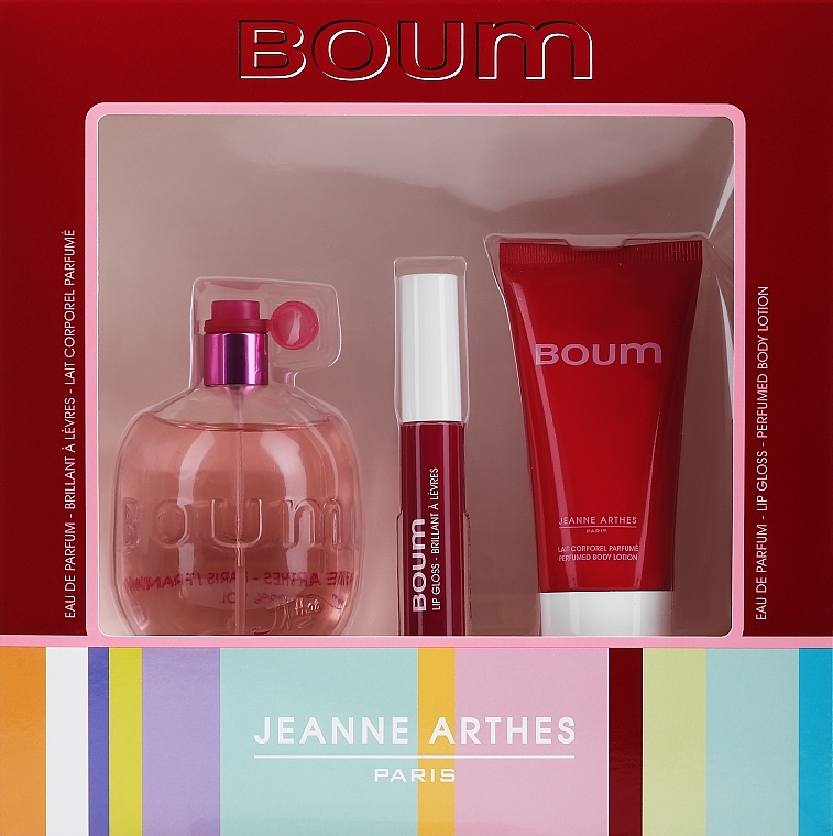 Jeanne Arthes Boum - Zestaw (edp/100 ml + b/lot/50ml + lip/gloss/8 ml) — Zdjęcie N1