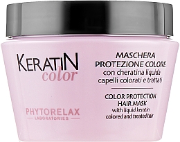 Kup Odżywcza maska do włosów farbowanych - Phytorelax Laboratories Keratin Color Protection Hair Mask