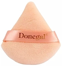Puszek do makijażu, trójkątny, różowy - Donegal — Zdjęcie N1