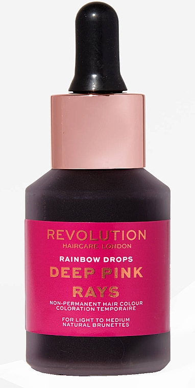 Krople do farbowania włosów ciemnych - Revolution Haircare Rainbow Drops For Brunettes Deep