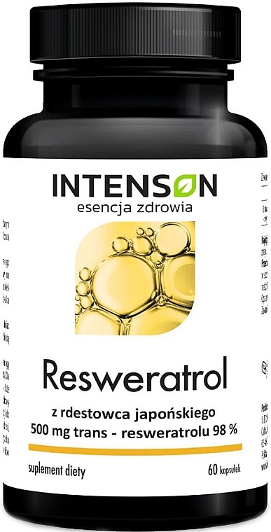 Suplement diety z resweratrolem - Intenson Resweratrol  — Zdjęcie N1