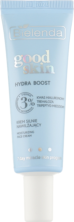 Krem nawilżający z kwasem hialuronowym - Bielenda Good Skin Hydra Boost Moisturizing Face Cream — Zdjęcie N1