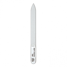 Szklany pilnik do paznokci 81967, 14 cm, biały - Erbe Solingen Soft-Touch Glass Nail File — Zdjęcie N1
