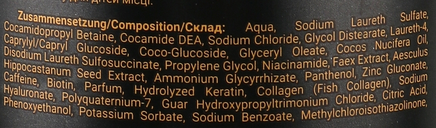 Szampon z keratyną, kolagenem i kwasem hialuronowym - Dalas Cosmetics Profi-Tox Shampoo — Zdjęcie N2
