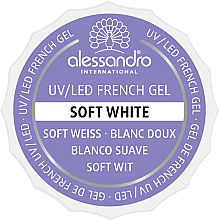 Żel do paznokci - Alessandro International French Gel Soft White  — Zdjęcie N1