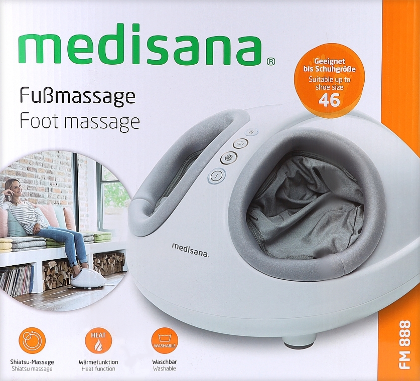 Masażer do stóp - Medisana FM 888 Foot Massager Light Grey — Zdjęcie N1
