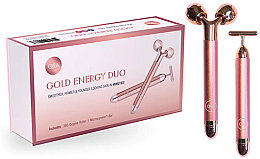 Kup Roller do twarzy - ORA 360-Degree Roller & Microcurrent T-Bar Deluxe Set Rose Gold