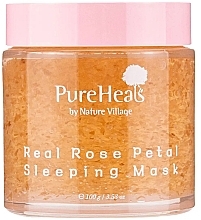 Kup Odnawiająca maseczka na noc z płatkami róży - PureHeal's Real Rose Petal Sleeping Mask