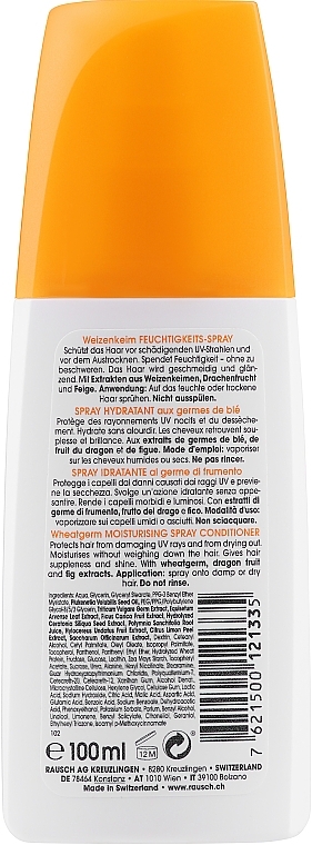 Odżywka w sprayu do włosów suchych - Rausch Wheatgerm Moisturizing Spray Conditioner — Zdjęcie N2