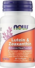 Suplement diety Luteina i zeaksantyna, miękkie kapsułki - Now Foods Lutein & Zeaxanthin Softgels — Zdjęcie N1