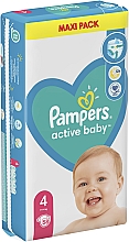 Pampers Active Baby 4 pieluchy (9-14 kg), 58 szt. - Pampers — Zdjęcie N3
