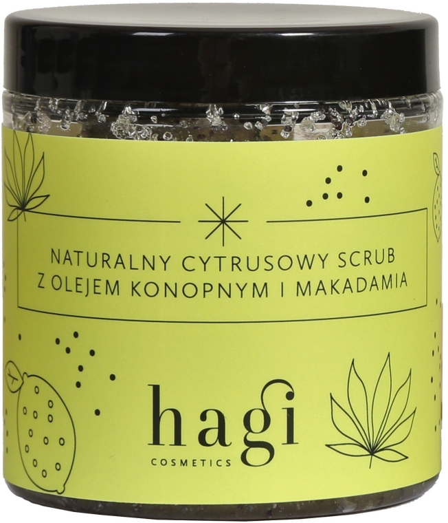 Naturalny cytrusowy scrub z olejem konopnym i makadamia - Hagi Piąty żywioł — Zdjęcie N1