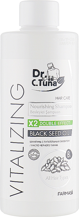 Szampon do włosów z czarnuszką - Farmasi Dr. Tuna Black Seed Oil Shampoo — Zdjęcie N1