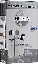 Zestaw - Nioxin Hair System 1 Kit (shm/300ml + cond/300ml + mask/100ml) — Zdjęcie N1