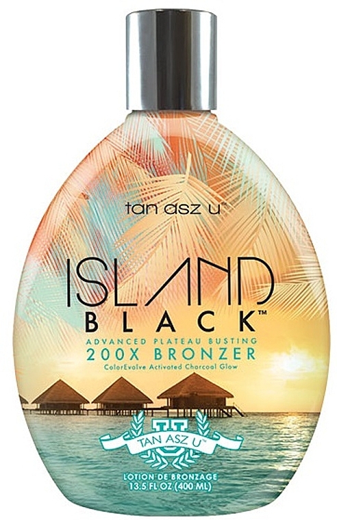 Balsam do opalania w solarium dla tropikalnej opalenizny - Tan Asz U Island Black Advanced Plateau Busting 200X Bronzer — Zdjęcie N1