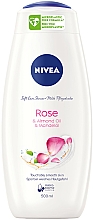 Kremowy żel pod prysznic Care & Roses - NIVEA Bath Care Cream Shower Rose And Milk — Zdjęcie N2