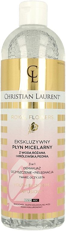 Ekskluzywny płyn micelarny z wodą różaną i królewską peonią - Christian Laurent — Zdjęcie N1