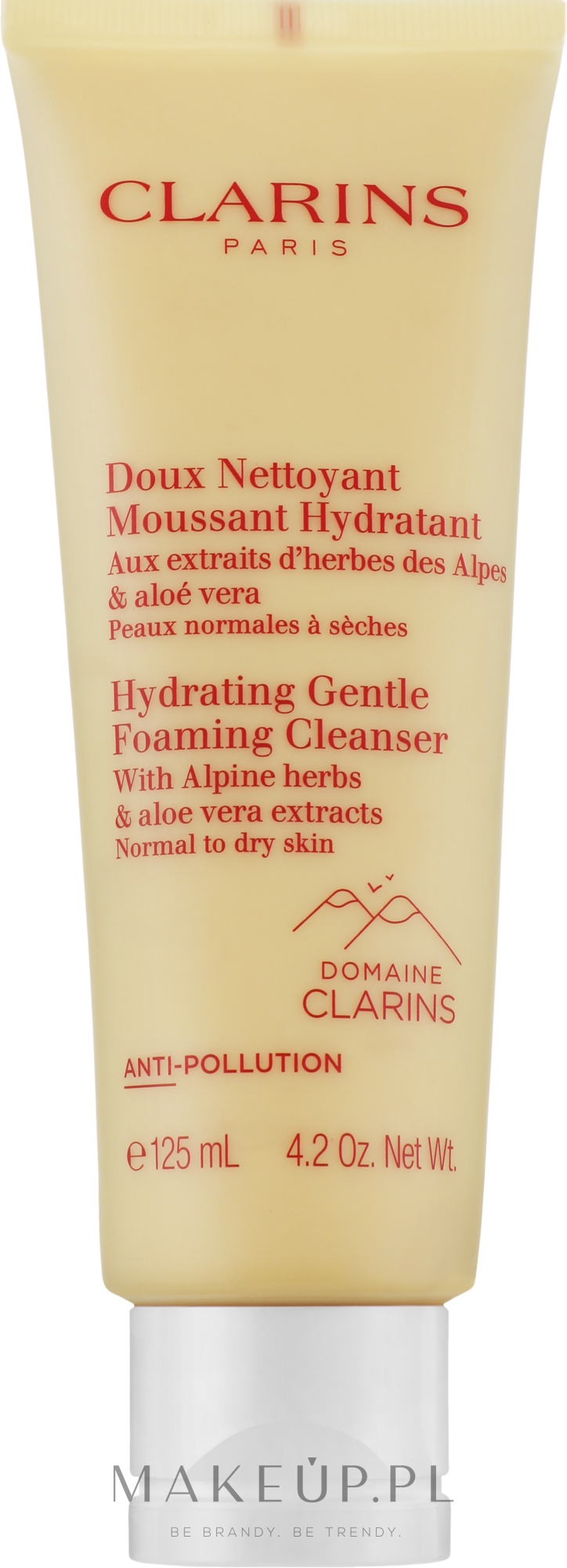 Nawilżający krem-pianka do mycia twarzy z ziołami alpejskimi - Clarins Hydrating Gentle Foaming Cleanser With Alpine Herbs — Zdjęcie 125 ml