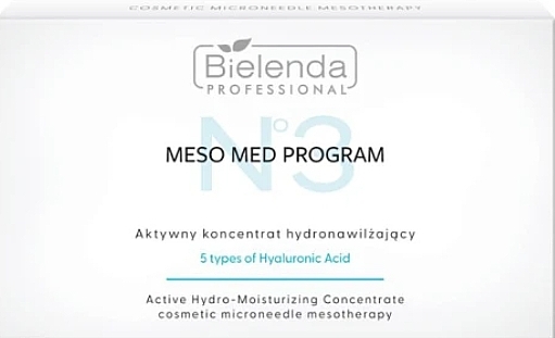 Aktywny koncentrat hydronawilżający - Bielenda Professional Meso Med Program Active Hydro-Moisturising Concentrate — Zdjęcie N1