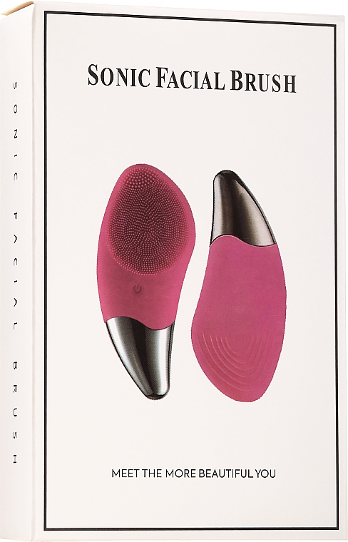 Soniczna szczoteczka do mycia twarzy, różowa - Lewer Sonic Facial Brush — Zdjęcie N2