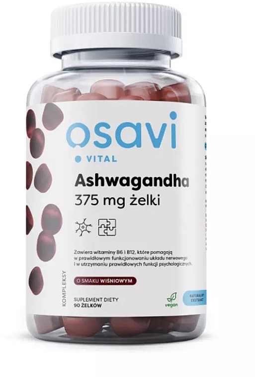 Suplement diety Ashwagandha, 375 mg - Osavi Ashwagandha — Zdjęcie N1