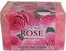 Kup Mydło-peeling, Róża - Aroma Essence Piling Sponge Soap "Rose"