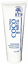 Delikatny peeling do twarzy na bazie kokosa - RTB Cosmetics Facial Cleanser Coco Menta — Zdjęcie N1