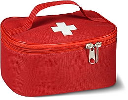 Apteczka pierwszej pomocy, czerwona, 20x14x10 cm - MAKEUP First Aid Kit Bag L — Zdjęcie N1