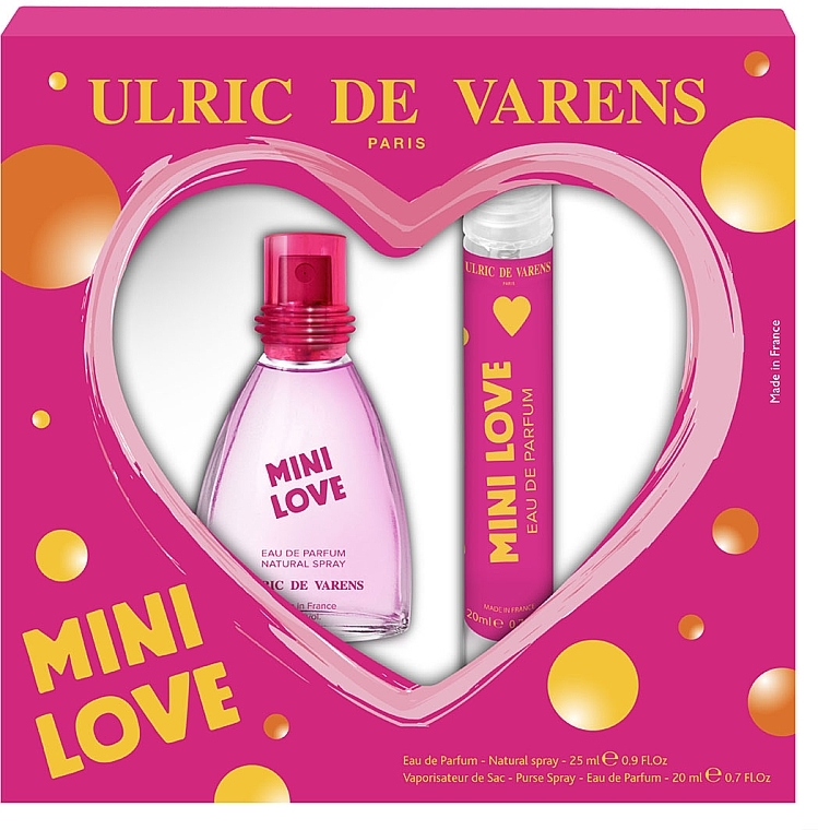 Ulric de Varens Mini Love - Zestaw (edp 25 ml + spray 20 ml) — Zdjęcie N1