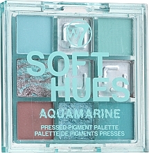 PRZECENA! Paletka cieni do powiek - W7 Soft Hues Aquamarine Pressed Pigment Palette * — Zdjęcie N3