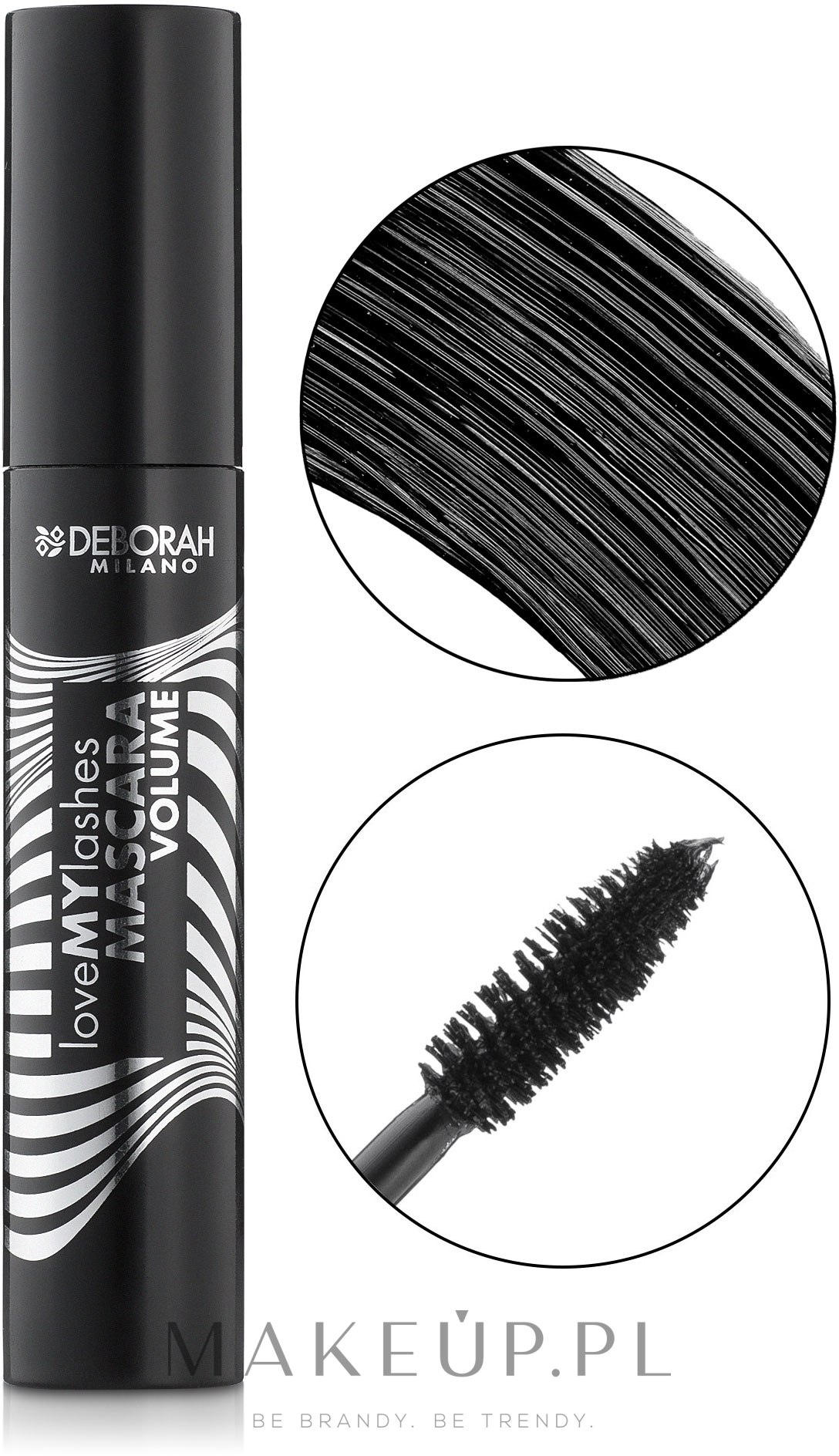 Tusz dodający rzęsom objętości - Deborah Love My Lashes Mascara Volume — Zdjęcie Black