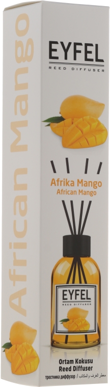 Dyfuzor zapachowy Afrykańskie mango - Eyfel Perfume Reed Diffuser African Mango — фото N1