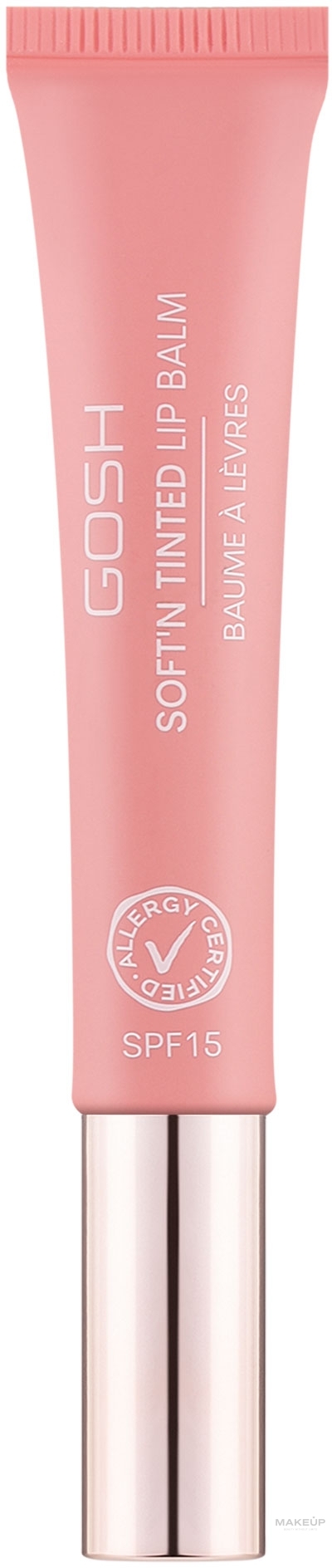 Koloryzujący balsam do ust - Gosh Copenhagen Soft'n Tinted Lip Balm — Zdjęcie 001 - Nude