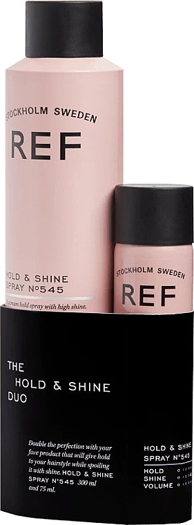 Zestaw - REF The Hold & Shine Duo (h/spray/300ml + h/spray/75ml) — Zdjęcie N1