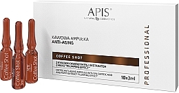 PRZECENA! Ampułki odmładzające z kawą Efekt wypełnienia - APIS Professional Coffee Shot Anti-Aging Ampoule With Caffeic Acid 5% And Poppy Extract * — Zdjęcie N1