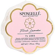Kup Piankowa gąbka pod prysznic wielokrotnego użytku - Spongelle French Lavender Wild Flower Body Wash Infused Buffer (travel size)