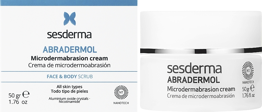 Krem mikrodermabrazja do twarzy i ciała - SesDerma Laboratories Abradermol Microdermabrasion Cream — Zdjęcie N2