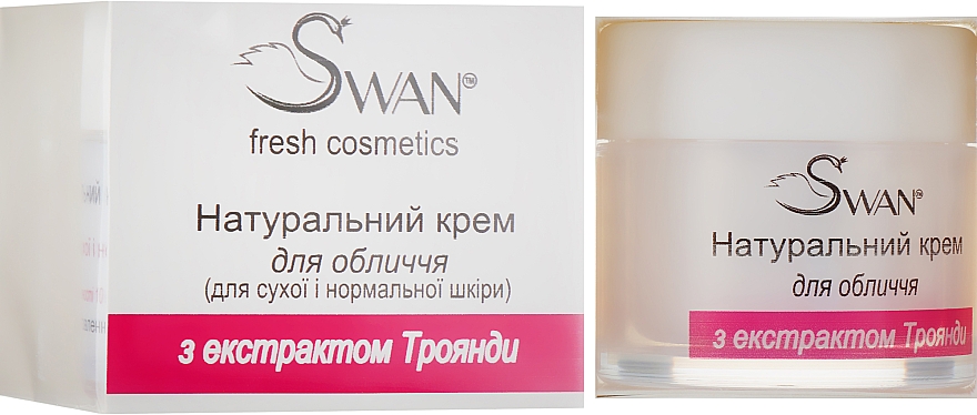 Krem do twarzy z ekstraktem z róży - Swan Face Cream