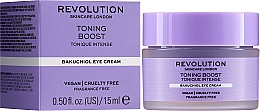 Krem pod oczy z bakuchiolem - Revolution Skincare Toning Boost Bakuchiol Eye Cream — Zdjęcie N2